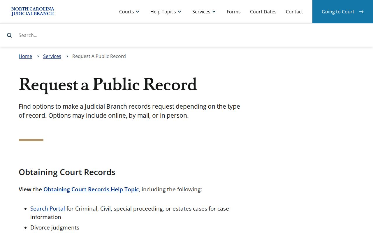Gamewell court records public-record request source
