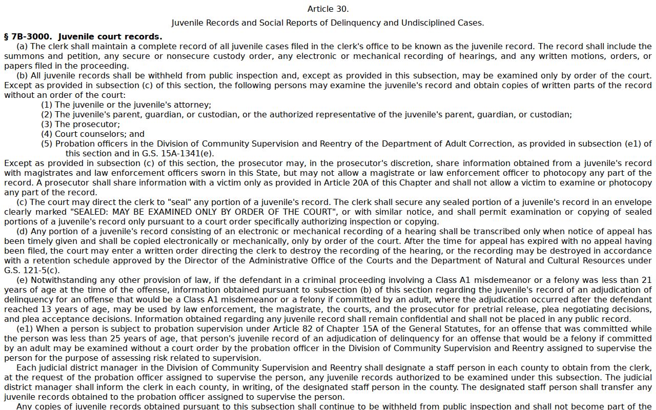 Hudson court records juvenile confidentiality statute source